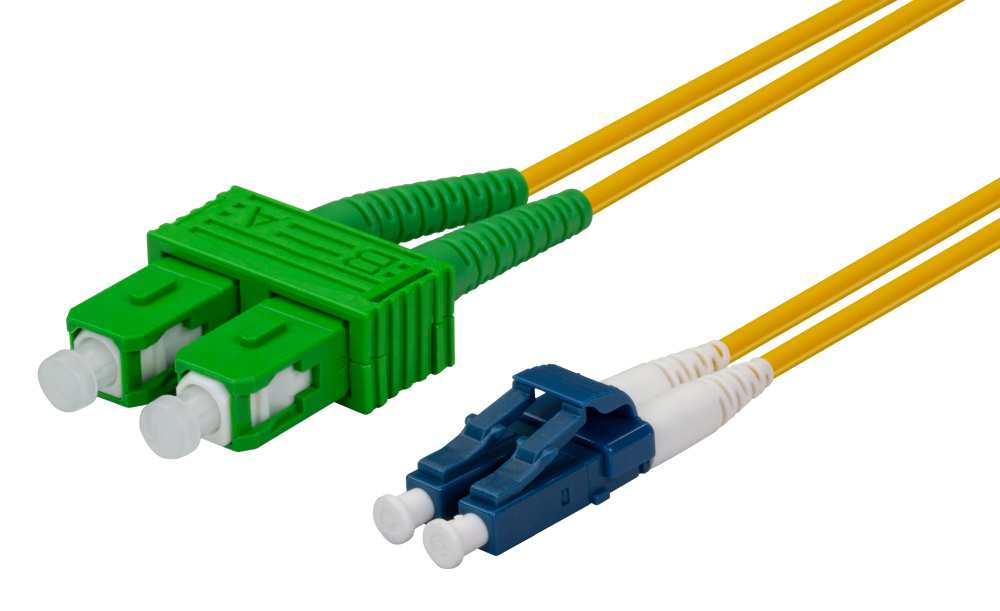 Fibre Patch Lead SCAPC-LC OS2 Duplex 2m