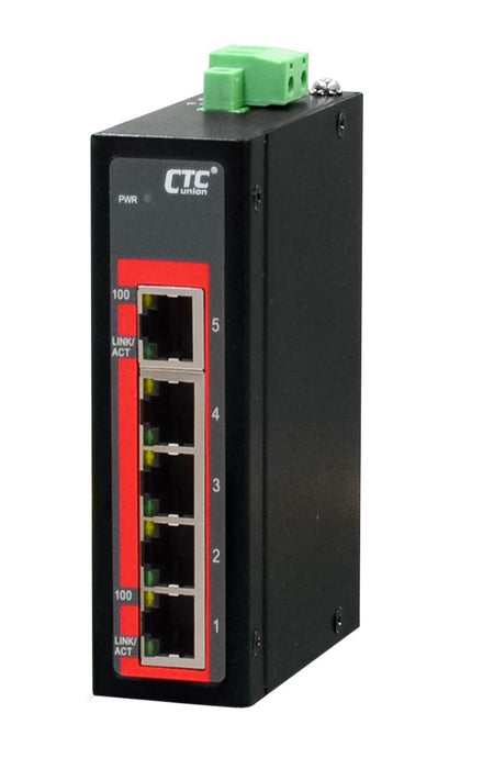 Union Ethernet Sw 5Port 10/100 Baset-T -40-75Degc