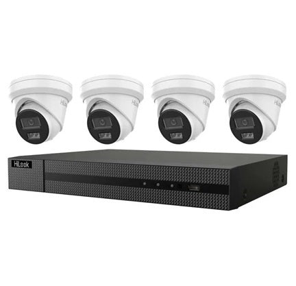 Hilook CCTV 6MP 4-Channel 4-Camera IP Surveillance Kit