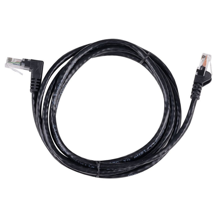 Patch Lead Cat6 UTP TypeA Right Angle 5m Black