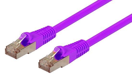 Patch Lead Cat6A 10G Augmented 1m Purple