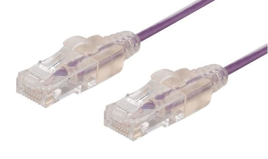 Patch Lead Ultra-Slim Cat6A UTP 2m Purple