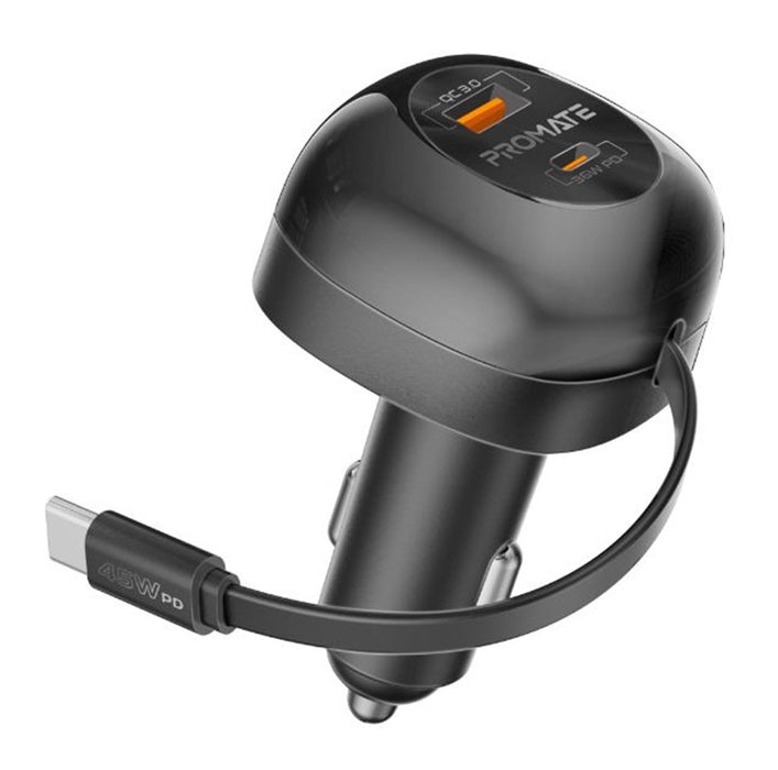 Promate PD In-Car Phone & Device Charger 62W