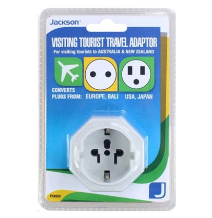 Jackson Travel Adaptor Slim Europe USA and Asia to NZ