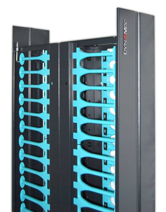 Cable Management Dual 150mm Wide Finger Duct 47RU