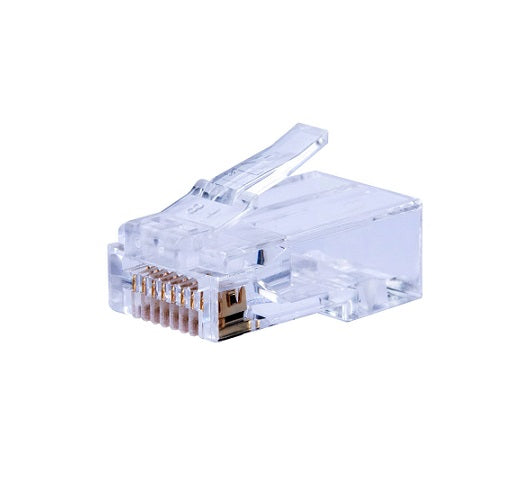 Dynamix Push Through Plug Cat6 UTP 3 Prong (Jar100)