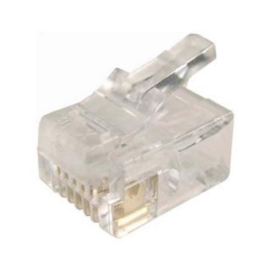 Plug RJ-12 Stranded 6P6C (Bag 20)