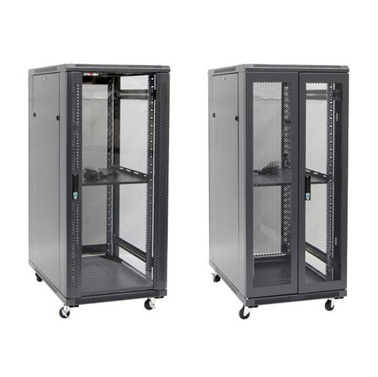 Server Cabinet 27RU 600 x 1000 x 1388mm 1x Shelf 4x Fans