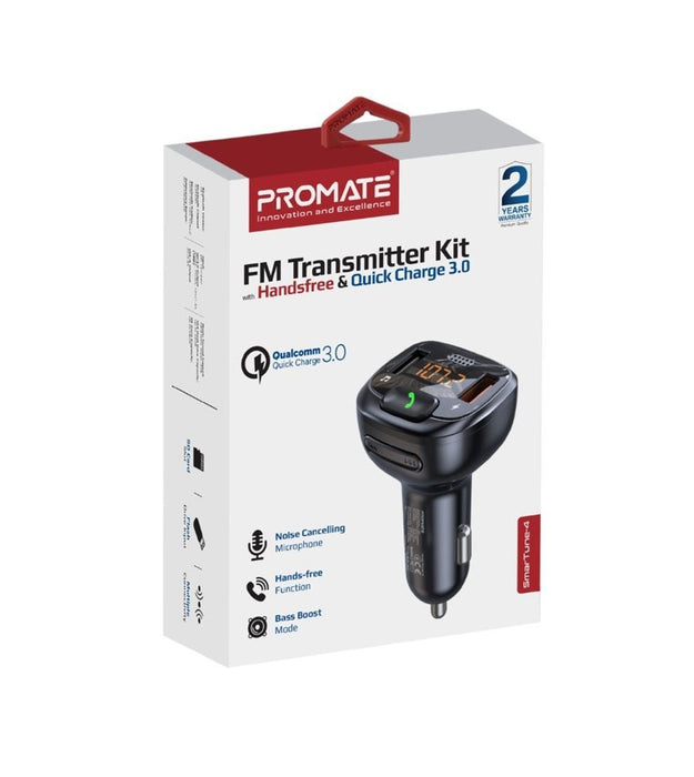 Promate FM Transmitter Wireless In-Car Multifunction Kit