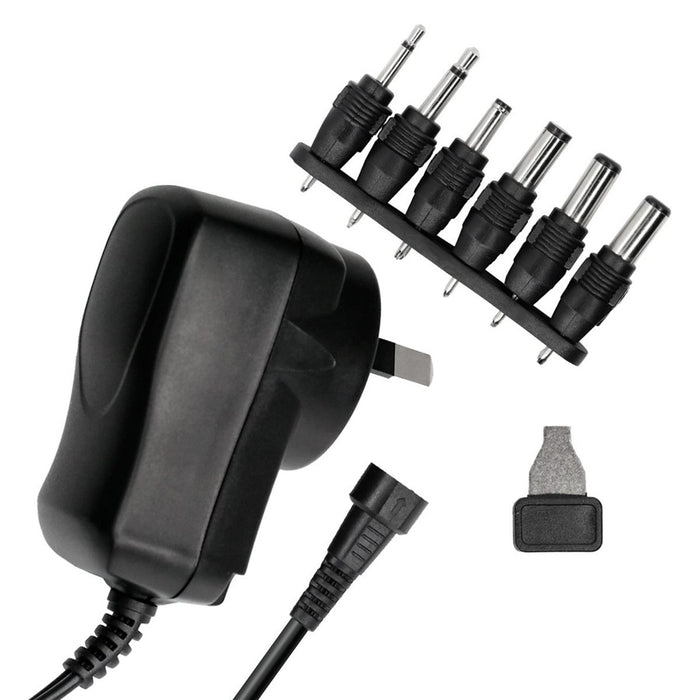 Power Adaptor 600mA Sw Mode 3/4.5/5/6/7.5/9/12VDC V3