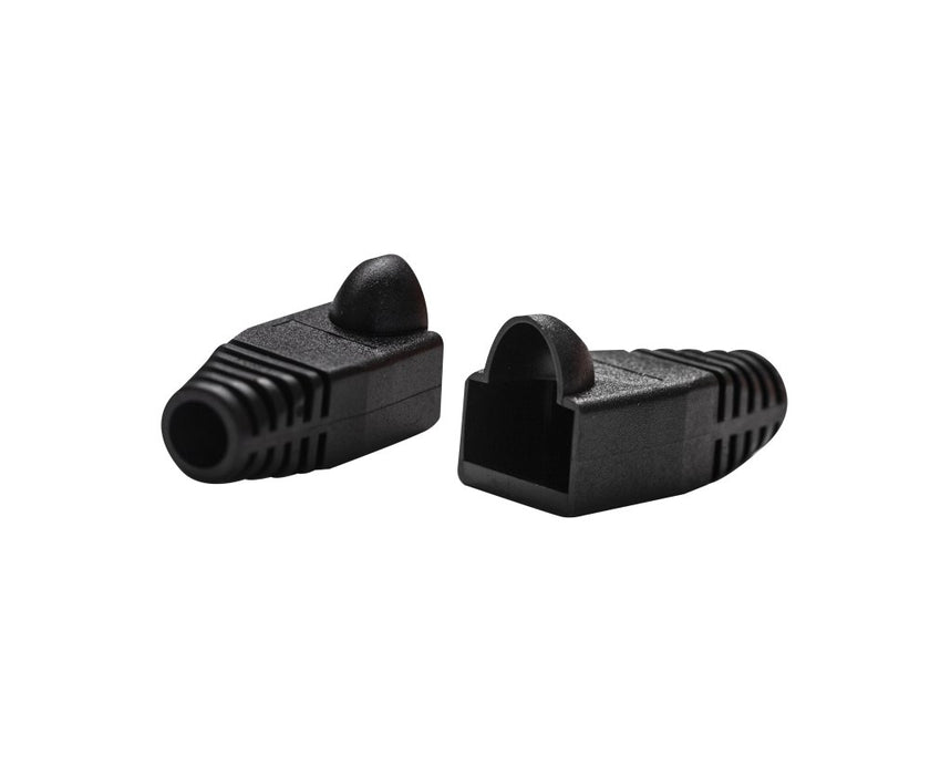 Strain Relief Boot UTP RJ45 Black (Pkt20)