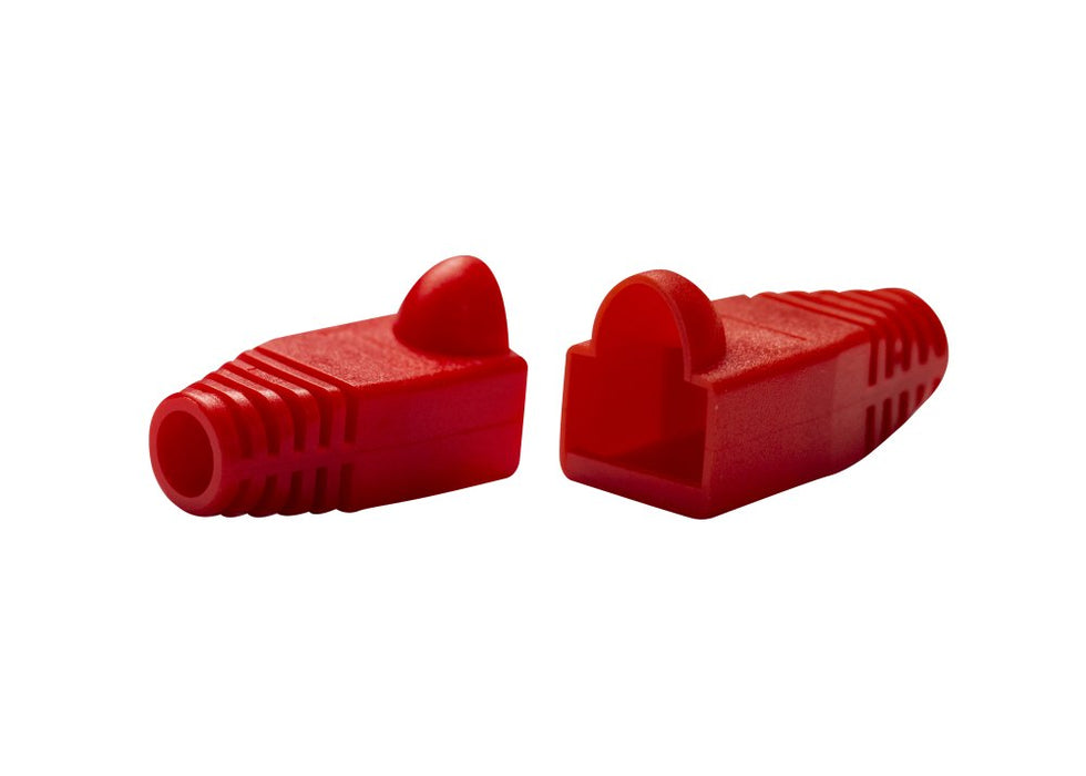 Strain Relief Boot UTP RJ45 Red (Pkt20)