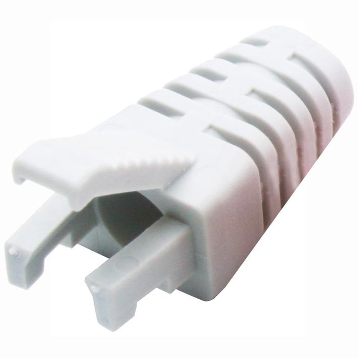 Strain Relief Boot RJ45 White (Pkt20)