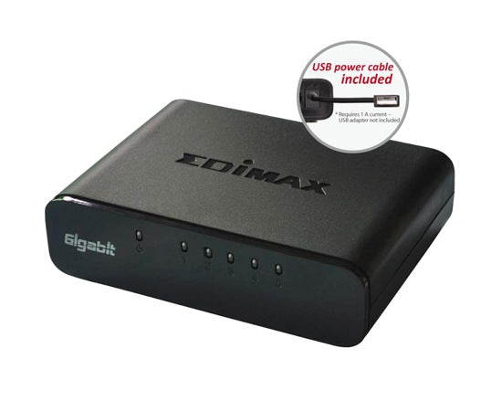 Edimax Unmanaged Switch 5Port 10/100/1000 Gigabit V3 Desktop