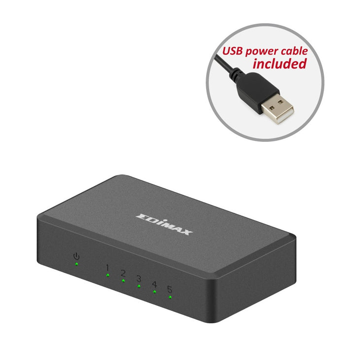 Edimax Unmanaged Switch 5Port 10/100/1000 Gigabit V4 Desktop