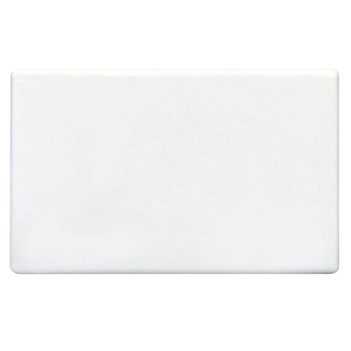 Slim Switch Plate Blank Bright White
