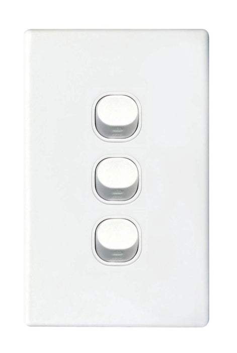 Slim Switch Triple 16A Bright White