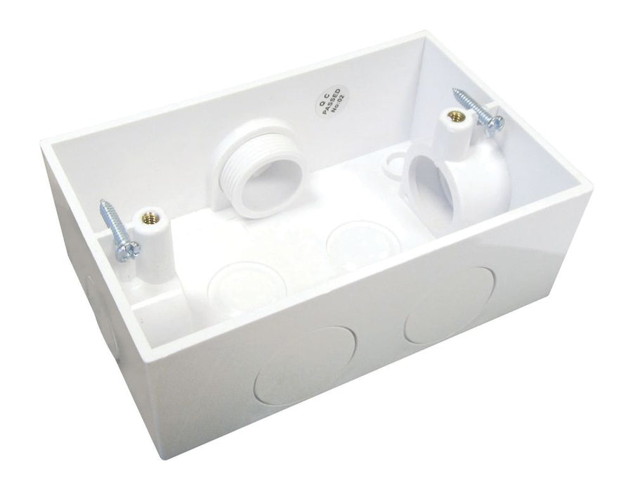Mounting Block Double Insulated White