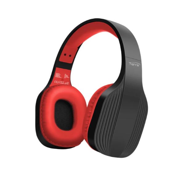 Promate Headphones Over Ear Bluetooth Wireless Maroon