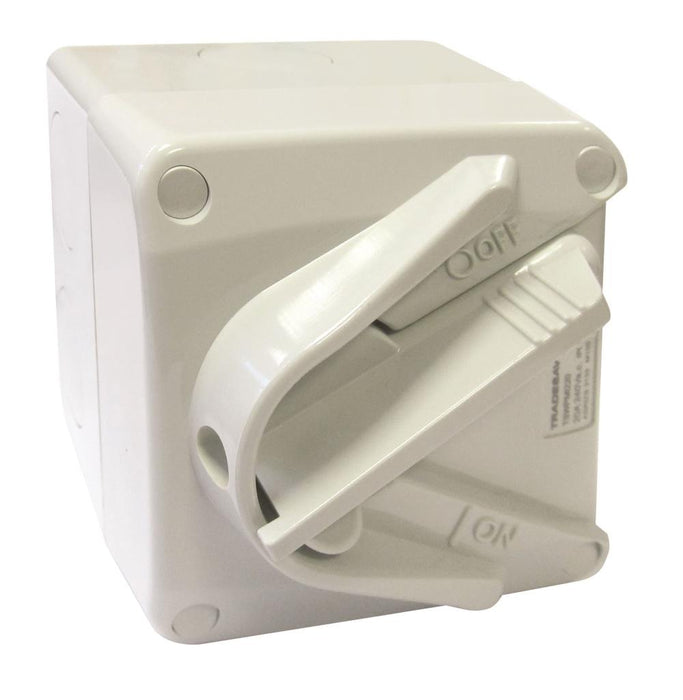 Isolating Switch Mini Double 20A Weatherproof IP66
