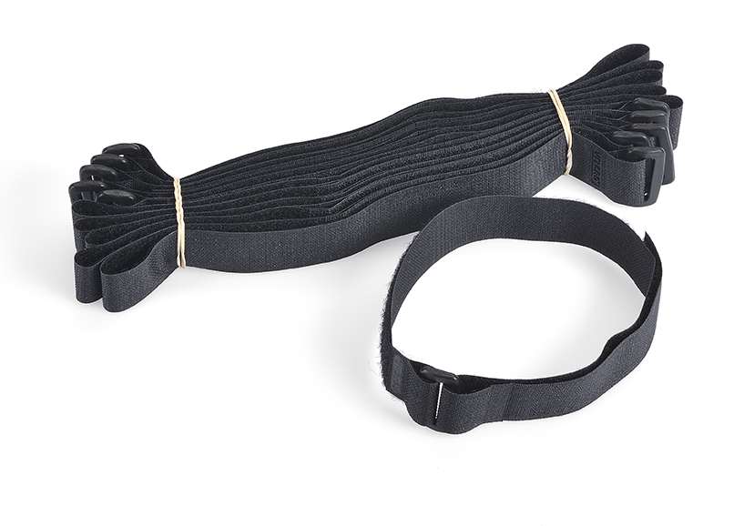 Velcro Velstrap 450mm x 25mm Self Engaging with Buckle Black