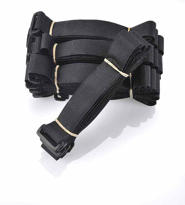 Velcro Velstrap 600mm x 25mm Self Engaging with Buckle Black
