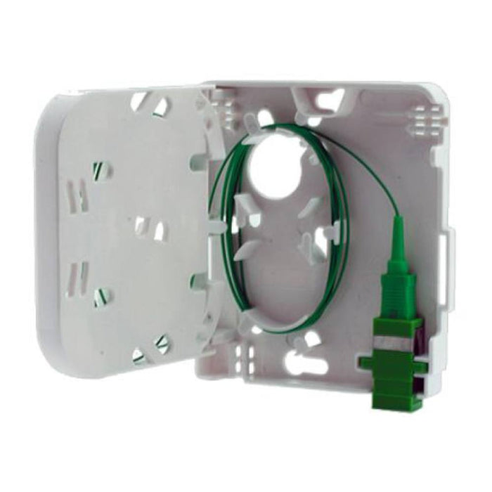 FTTH Compact Wall Outlet 1P SC Simplex / LC Duplex Unloaded