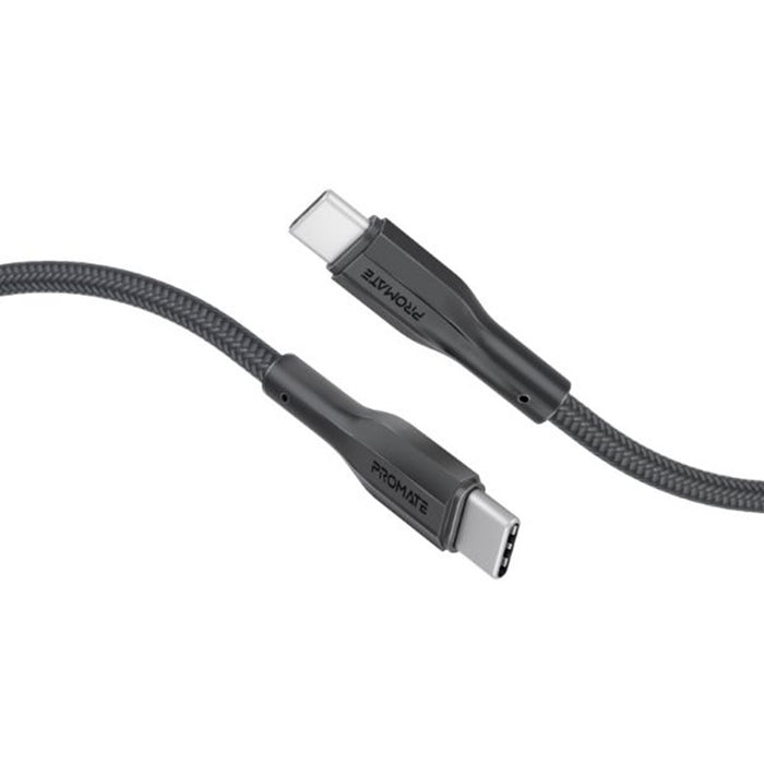 Promate USB-C to USB-C Data & Charge Cable Flex 2m Black