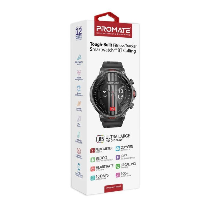 Smart Watch with Fitness Tracker Bluetooth IP67 Black
