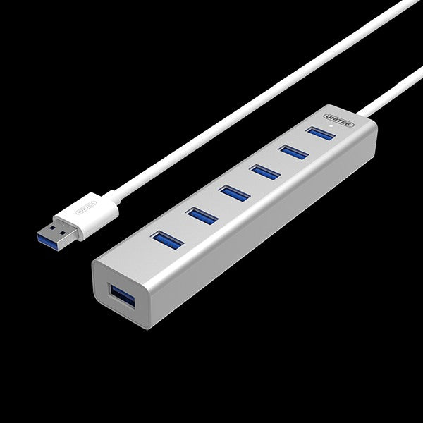 Unitek USB 3.0 Hub 7Port Aluminium & Poert Adaptor