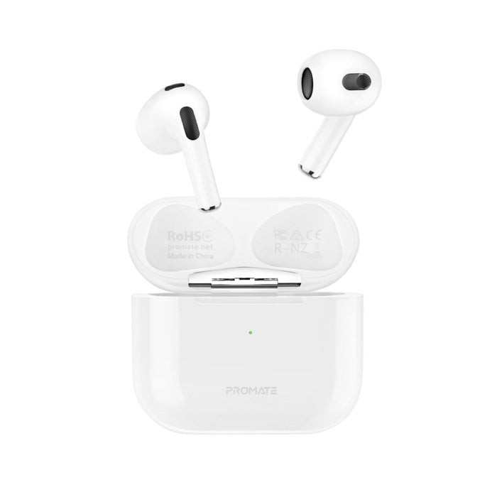 Promate In-Ear HD Earbuds Bluetooth 350mAh Charging Case Wh