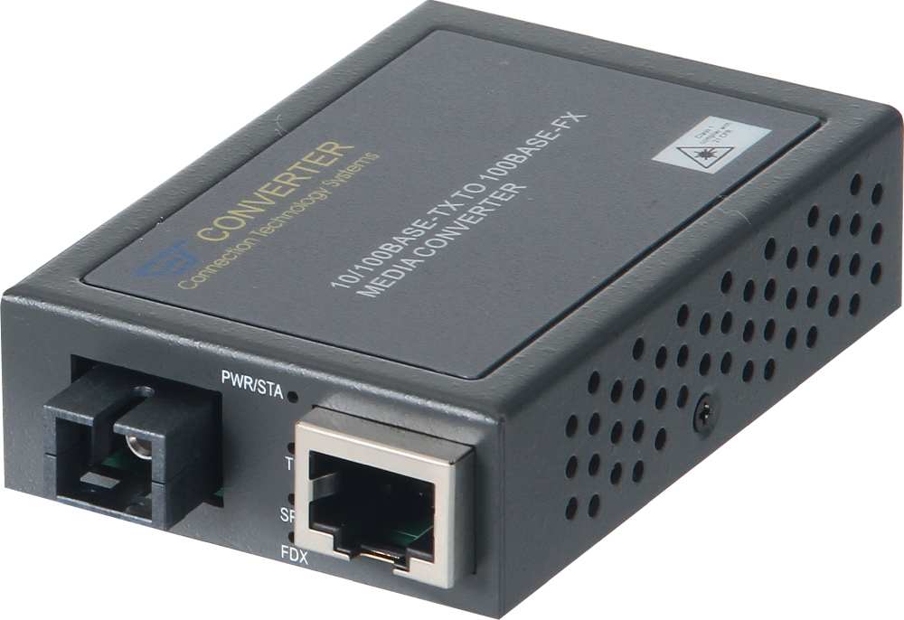 CTS WDM Convert 10/100Base-Tx RJ45 to 100Base-Fx SC SM 20Km