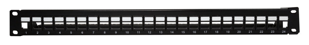 Patch Panel 24Port Cat6A Unshielded 180Deg 19in 1U