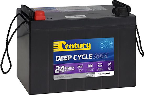 Battery 12V 105Ah Deep Cycle AGM Sealed Lead Acid