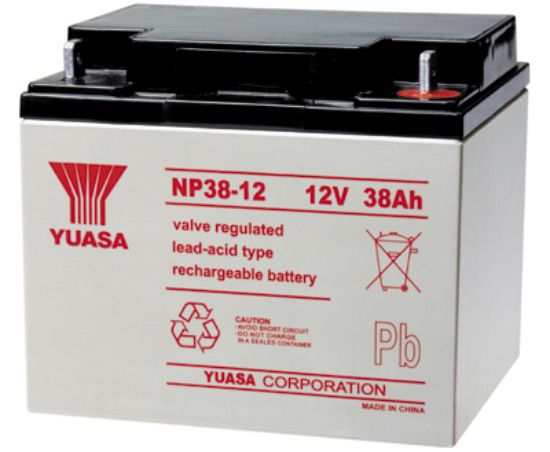 Yuasa Battery 12V 38Ah VRLA Sealed Lead Acid