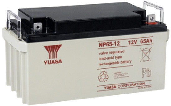 Yuasa Battery 12V 65Ah VRLA Sealed Lead Acid