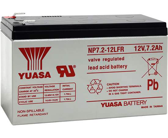 Yuasa Battery 12V 7.2AH 6.35mm Tab for UPS
