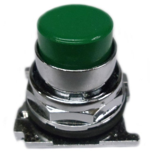 30mm P/Button Operator Extended Green