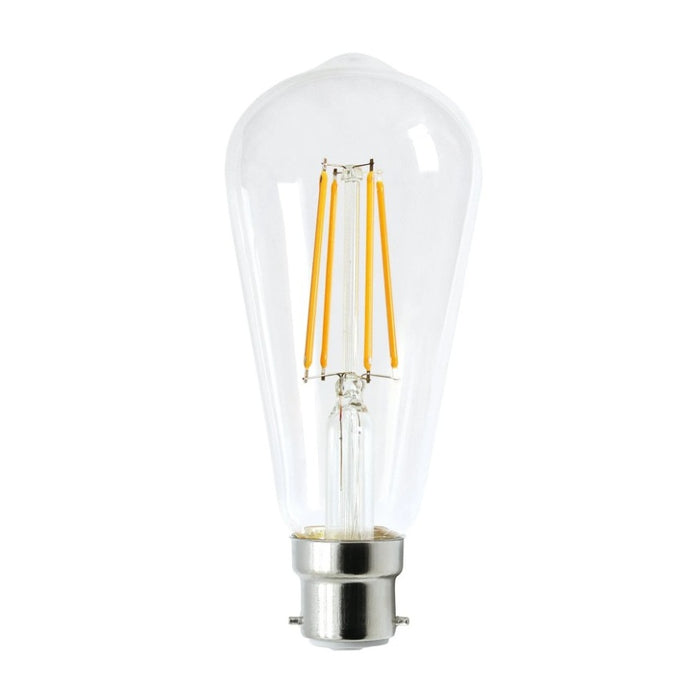 Lamp LED Filament Pear 8W 2700k BC B22 Dimmable
