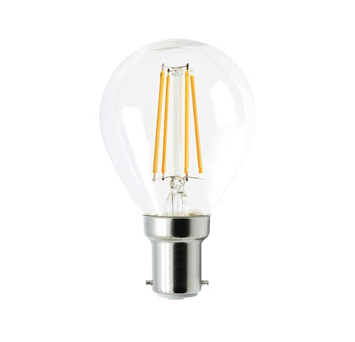 Lamp LED Filament Fancy Round 4w 2700k SBC B15 CL Dimmable