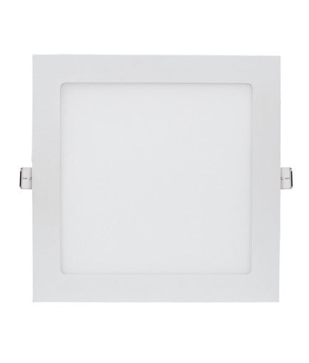Slick Downlight LED Sq 9W Tri 3/4/5k Dim 130x130mm IP40 Wh