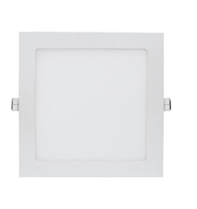 Slick Downlight LED Sq 18W Tri 3/4/5k Dim 205x205mm IP40 Wh