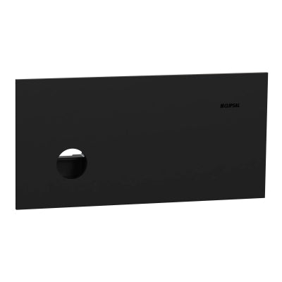 Solis Grid & Cover Horiz 1Gang Matte Black