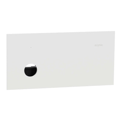 Solis Grid & Cover Horiz 1Gang Matte White