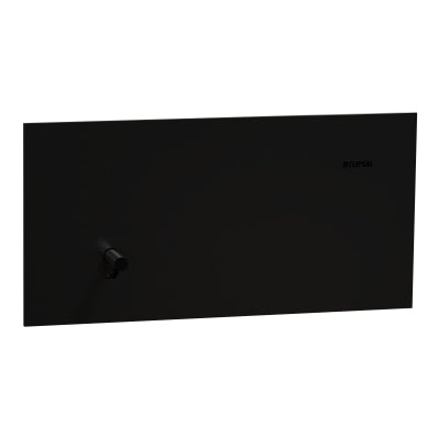 Solis-T Switch Single Horiz 10AX Ebony Aluminium