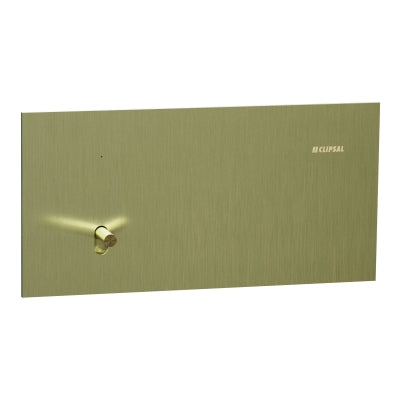 Solis-T Switch Single Horiz 10AX Living Brass