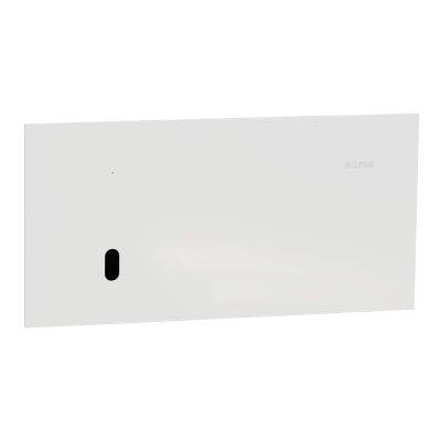 Solis-T Grid & Cover Horiz 1Gang White Ceramic