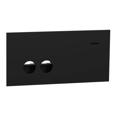 Solis Grid & Cover Horiz 2Gang Matte Black