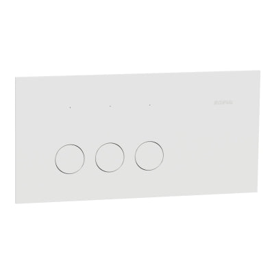 Solis Switch Triple Horiz 10AX Matte White