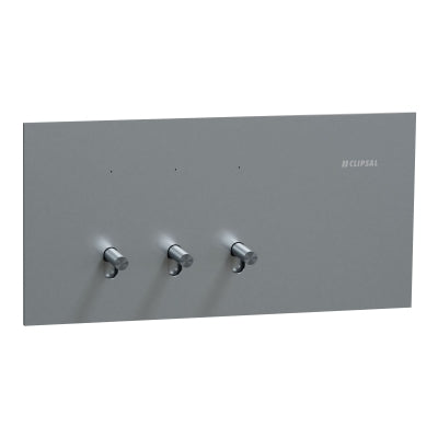 Solis-T Switch Triple Horiz 10AX Platinum